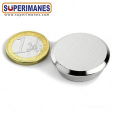 IMAN ACERO CON BORDE Ø 30