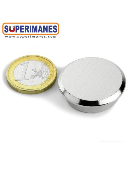 IMAN ACERO CON BORDE Ø 30