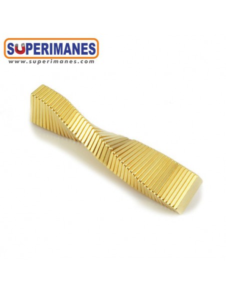 IMÁN NEODIMIO 10x5x1mm DORADO
