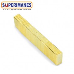 IMÁN NEODIMIO 10x5x1.2mm DORADO 2
