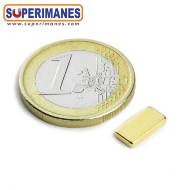 IMÁN NEODIMIO 10x5x1.5mm DORADO
