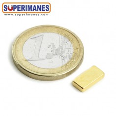 IMÁN NEODIMIO 10x5x2 mm DORADO