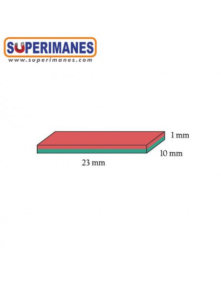 IMÁN NEODIMIO 23x10x1mm