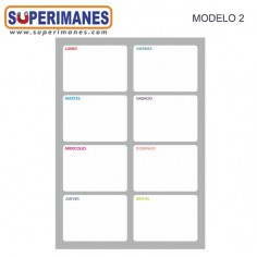 PLANNING SEMANAL METÁLICO A4 2