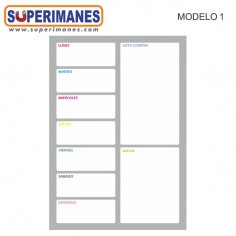 PLANNING SEMANAL MAGNÉTICO 20x30cm