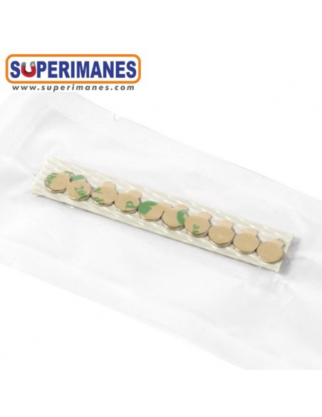 IMÁN NEODIMIO 6x0.75mm ADHESIVO