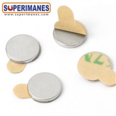 IMÁN NEODIMIO 6x0.75mm ADHESIVO 2