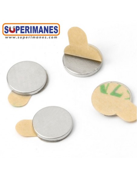 IMÁN NEODIMIO 6x0.75mm ADHESIVO