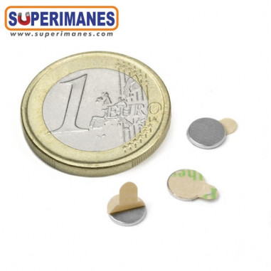 IMÁN NEODIMIO 6x0.75mm ADHESIVO