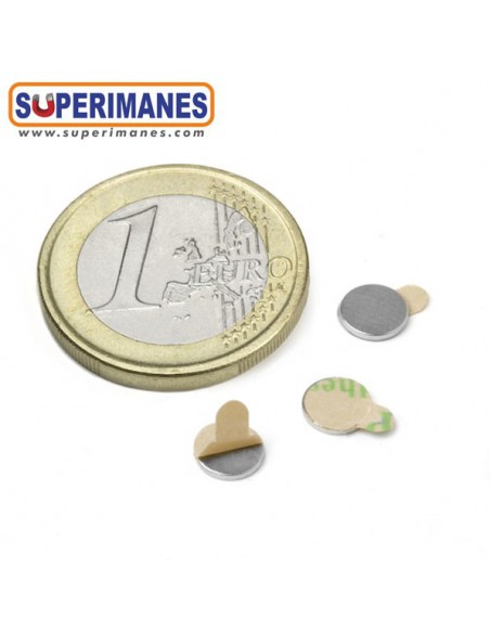 IMÁN NEODIMIO 6x0.75mm ADHESIVO