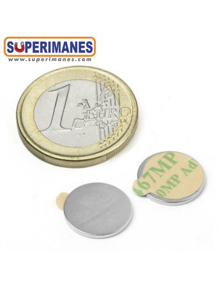 IMÁN NEODIMIO 13x1mm ADHESIVO