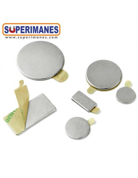 IMÁN NEODIMIO 13x1mm ADHESIVO