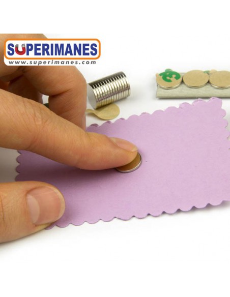 IMÁN NEODIMIO 13x1mm ADHESIVO