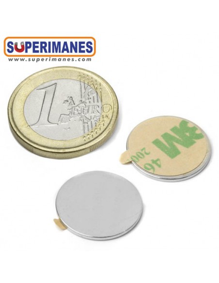 IMÁN NEODIMIO 18x1mm ADHESIVO