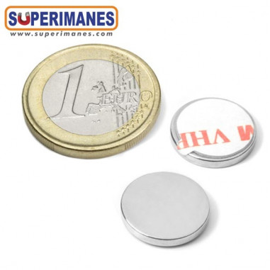 IMÁN NEODIMIO 15x2mm ADHESIVO