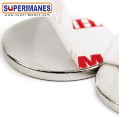 IMÁN NEODIMIO 22x2mm ADHESIVO 2