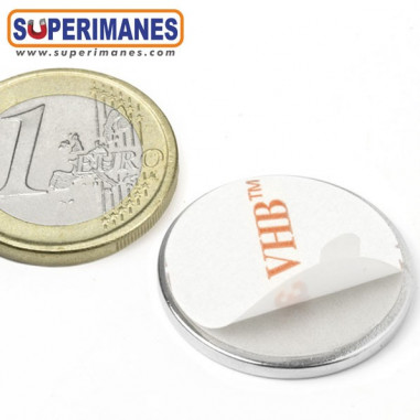 IMÁN NEODIMIO 25x2mm ADHESIVO