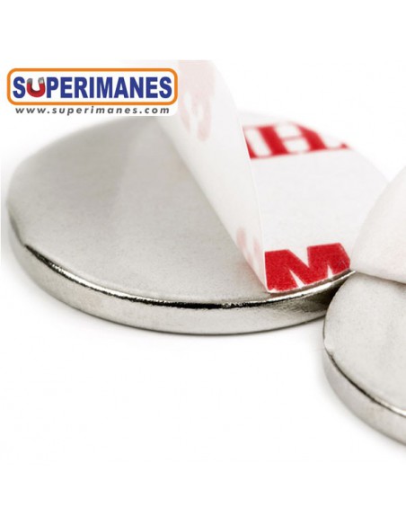 IMÁN NEODIMIO 25x2mm ADHESIVO