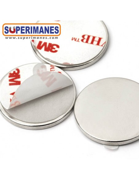 IMÁN NEODIMIO 25x2mm ADHESIVO