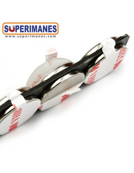 IMÁN NEODIMIO 25x2mm ADHESIVO