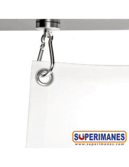 BASE MAGNÉTICA NEODIMIO Ø 32 mm MOSQUETÓN