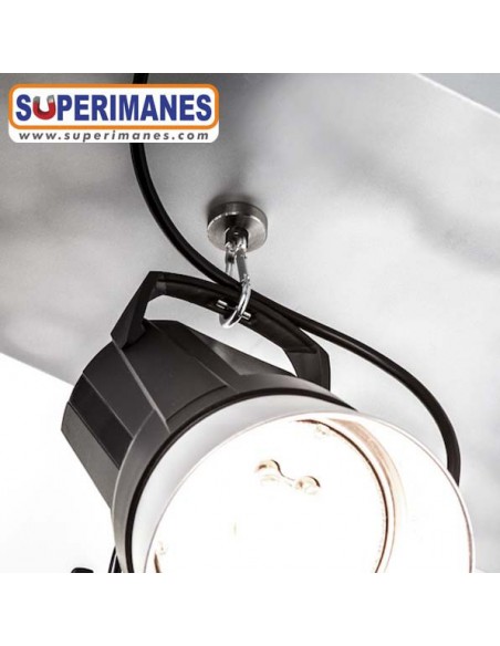 BASE MAGNÉTICA NEODIMIO Ø 32 mm MOSQUETÓN