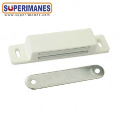 CIERRE PUERTA MAGNÉTICO 85x18x15MM BLANCO