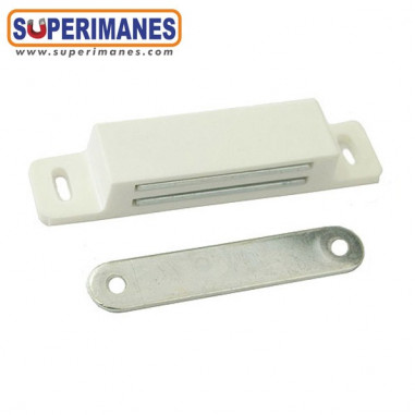 CIERRE PUERTA MAGNÉTICO 85x18x15MM BLANCO