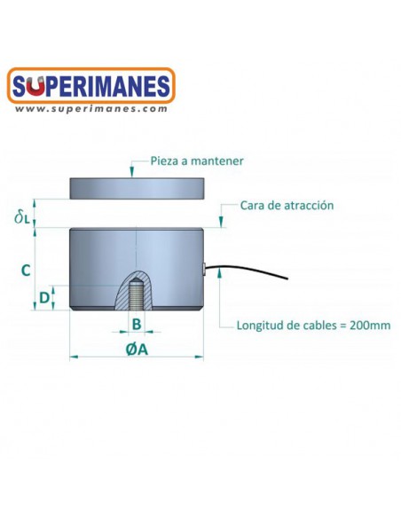 ELECTROIMÁN Ø 25x20mm