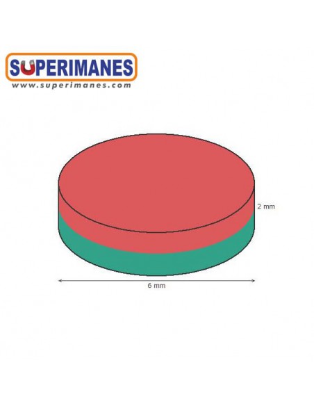 IMÁN NEODIMIO 6x2mm
