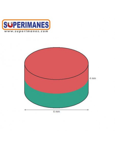 IMÁN NEODIMIO 6x4mm
