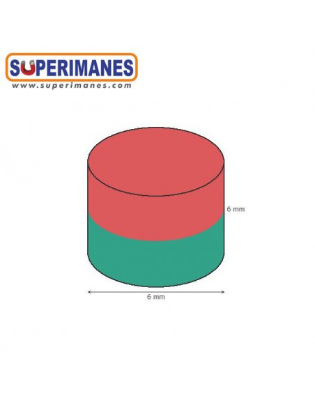 IMÁN NEODIMIO 6x6mm