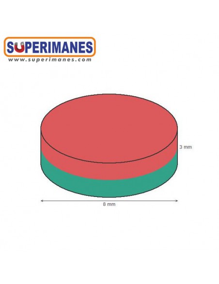IMÁN NEODIMIO 8x3mm