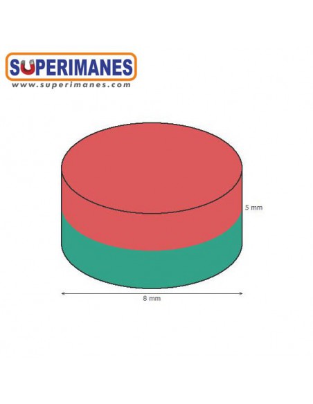 IMÁN NEODIMIO 8x5mm