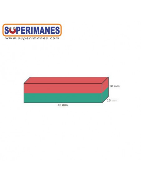 IMÁN NEODIMIO 40x10x10mm 