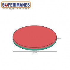 IMÁN NEODIMIO 20x2mm 2