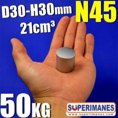 IMÁN NEODIMIO 30x30mm 2