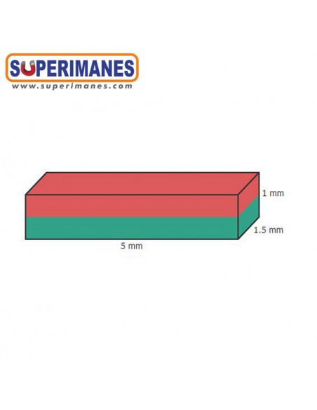 IMÁN NEODIMIO 5x1.5x1mm