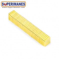 IMÁN NEODIMIO 5x5x1mm DORADO 2