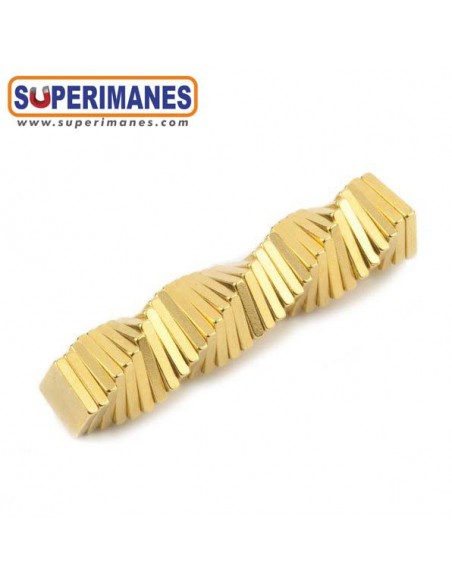IMÁN NEODIMIO 7x6x1.2mm DORADO