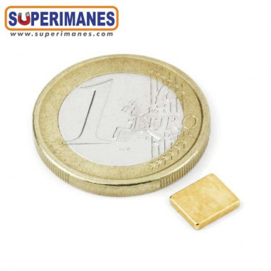 IMÁN NEODIMIO 7x6x1.2mm DORADO