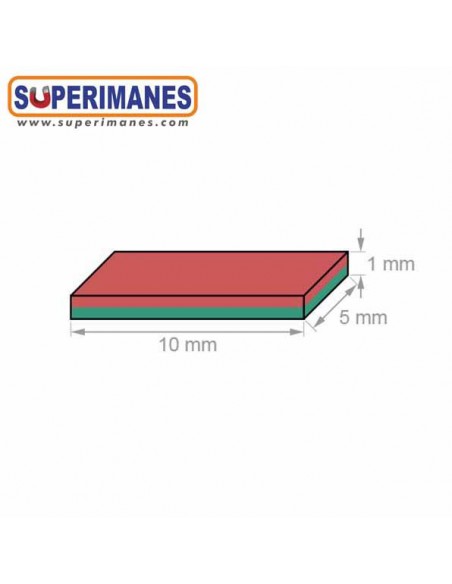 IMÁN NEODIMIO 10x5x1mm
