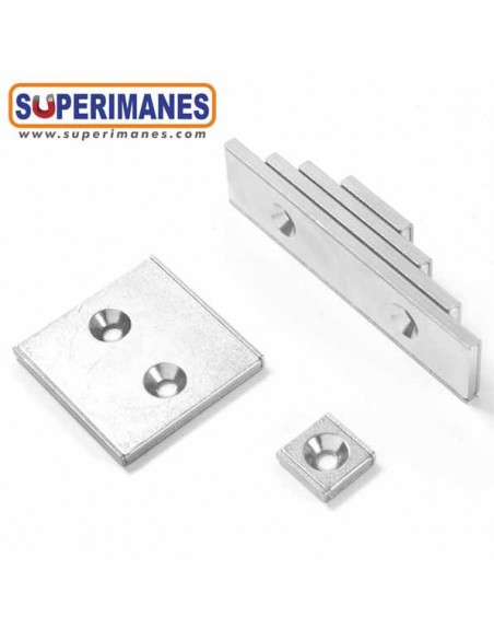 IMÁN EN RECIPIENTE 40x40x4mm