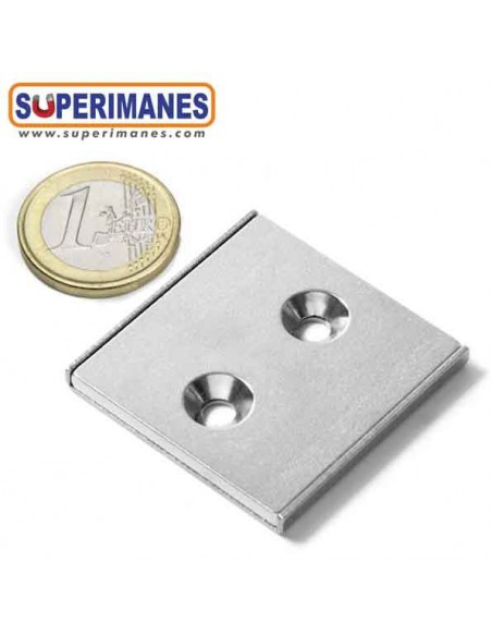 IMÁN EN RECIPIENTE 40x40x4mm