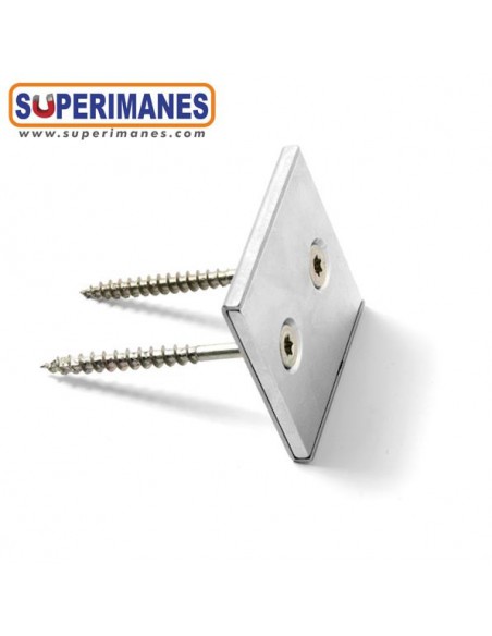 IMÁN EN RECIPIENTE 40x40x4mm