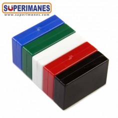 IMÁN FUNDA PLÁSTICO 26x16x7MM COLORES 2