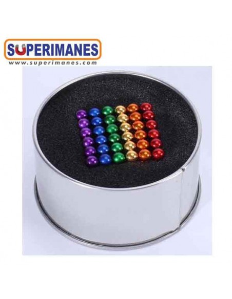 Set 216 bolitas magnéticas - 5 mm - 8 colores