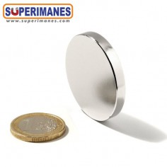 D-40-05 IMÁN NEODIMIO DISCO Ø 40x5 mm 2
