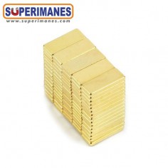 IMÁN NEODIMIO 10x4x1.2mm DORADO 2