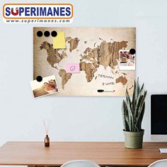 MAPA MAGNÉTICO 60x40cm VINTAGE 2